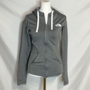 The North Face Women's Gray Hoodie Full Front Zipper